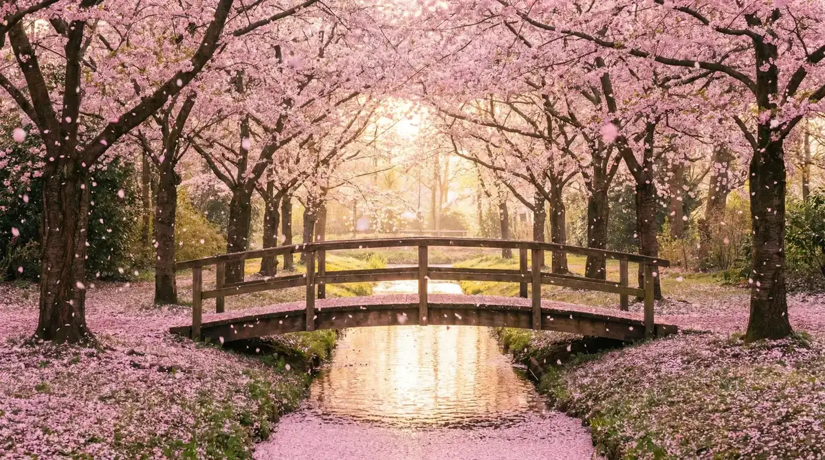 樱花桥畔 - 为什么有钱人爱玩孕妇 唯美风景